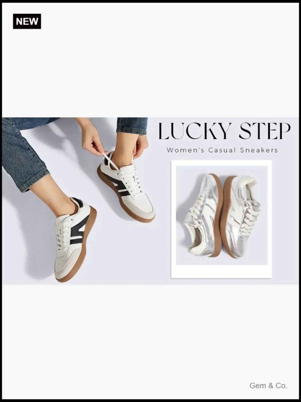 Women Retro Gum Sole Sneakers Casual Tennis Skate Shoe Genuine Leather Walking